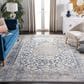 Safavieh Invista Traditional 9" x 12" Grey and Blue Area Rug, , large