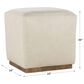Rowe Furniture Dena Leather Ottoman in Brown, , large