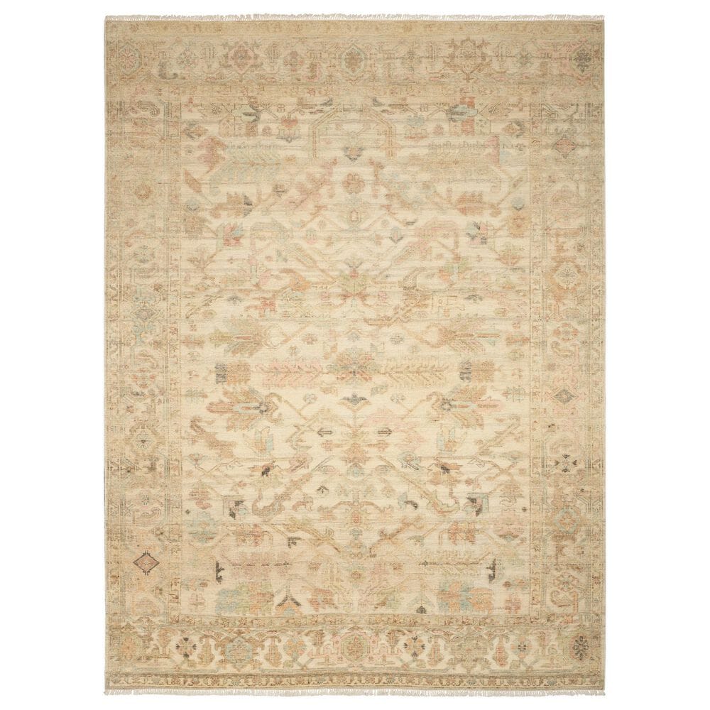 Nourison Heritage Vine HTV01 Beige 12" x 15" Area Rug, , large