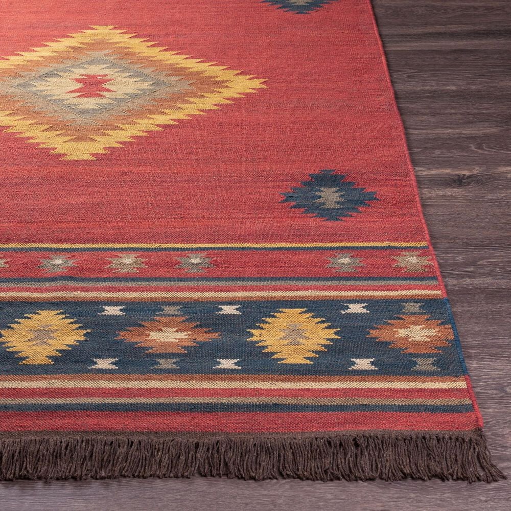 Surya Jewel Tone 9&#39; x 13&#39; Rust, Dark Blue, Charcoal, Camel, Tan, Olive and Brown Area Rug, , large