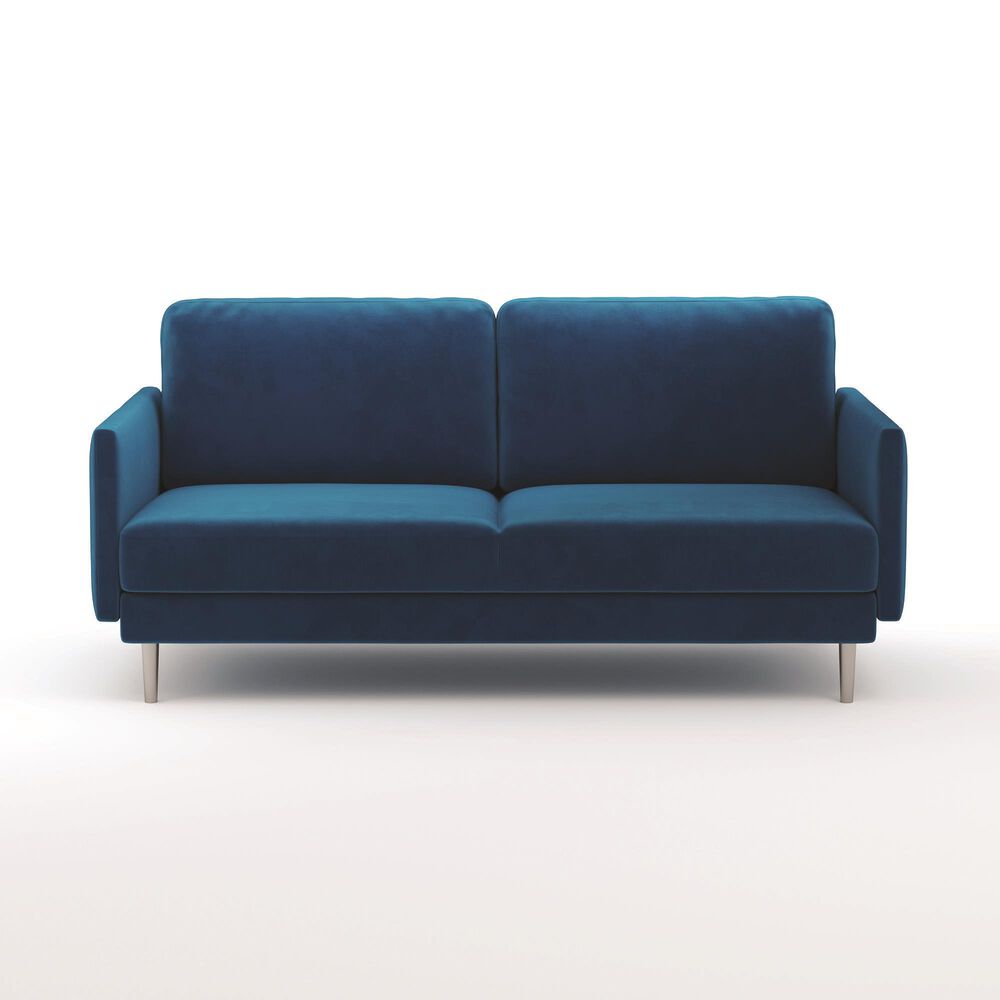 37B Sofa in Navy Blue Velvet, , large