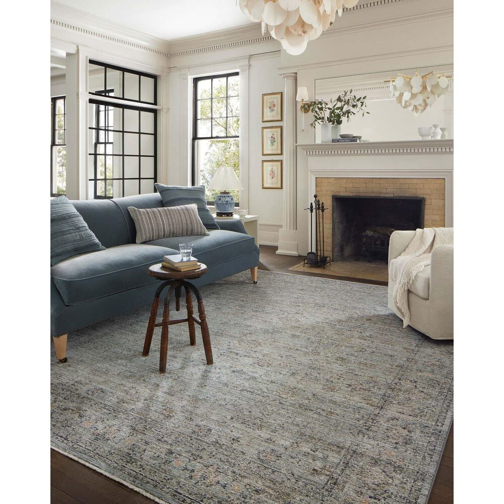 Loloi Katherine 3&#39;6&quot; x 5&#39;6&quot; Ocean and Gold Area Rug, , large