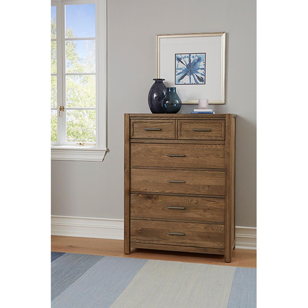 Viceray Collections Crafted Oak 5-Drawer Chest in Natural, , large