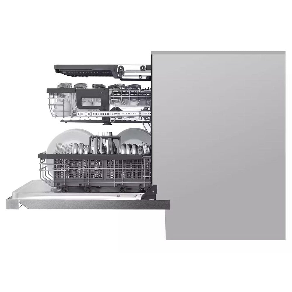LG Signature Top Control Smart Wi-Fi Enabled Dishwasher with TrueSteam and QuadWash in Stainless Steel, , large