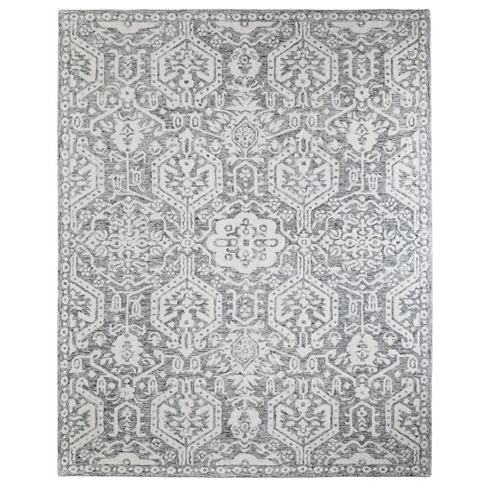 Feizy Belfort Oriental Gray 12" x 15" Area Rug, , large
