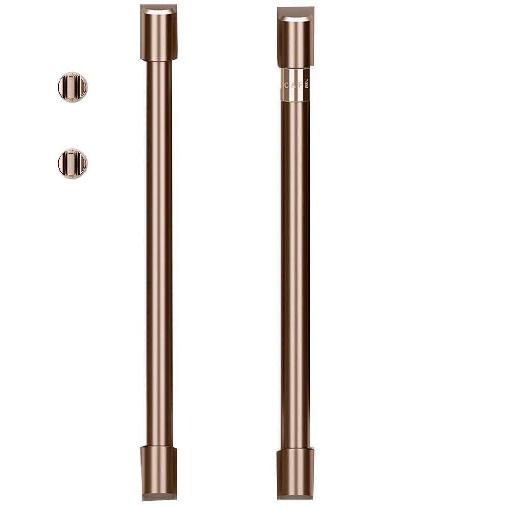 Cafe Handle and Knob Kit for Single Wall Oven in Brushed Copper, , large