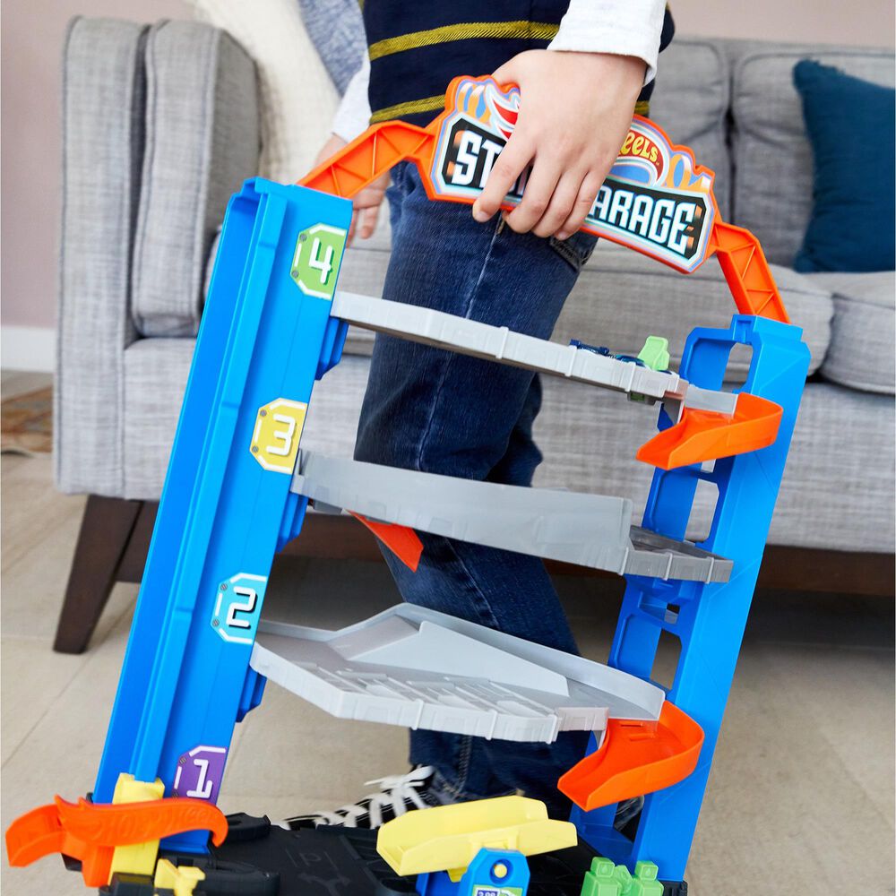 Hot Wheels City Stunt Garage Play Set, , large