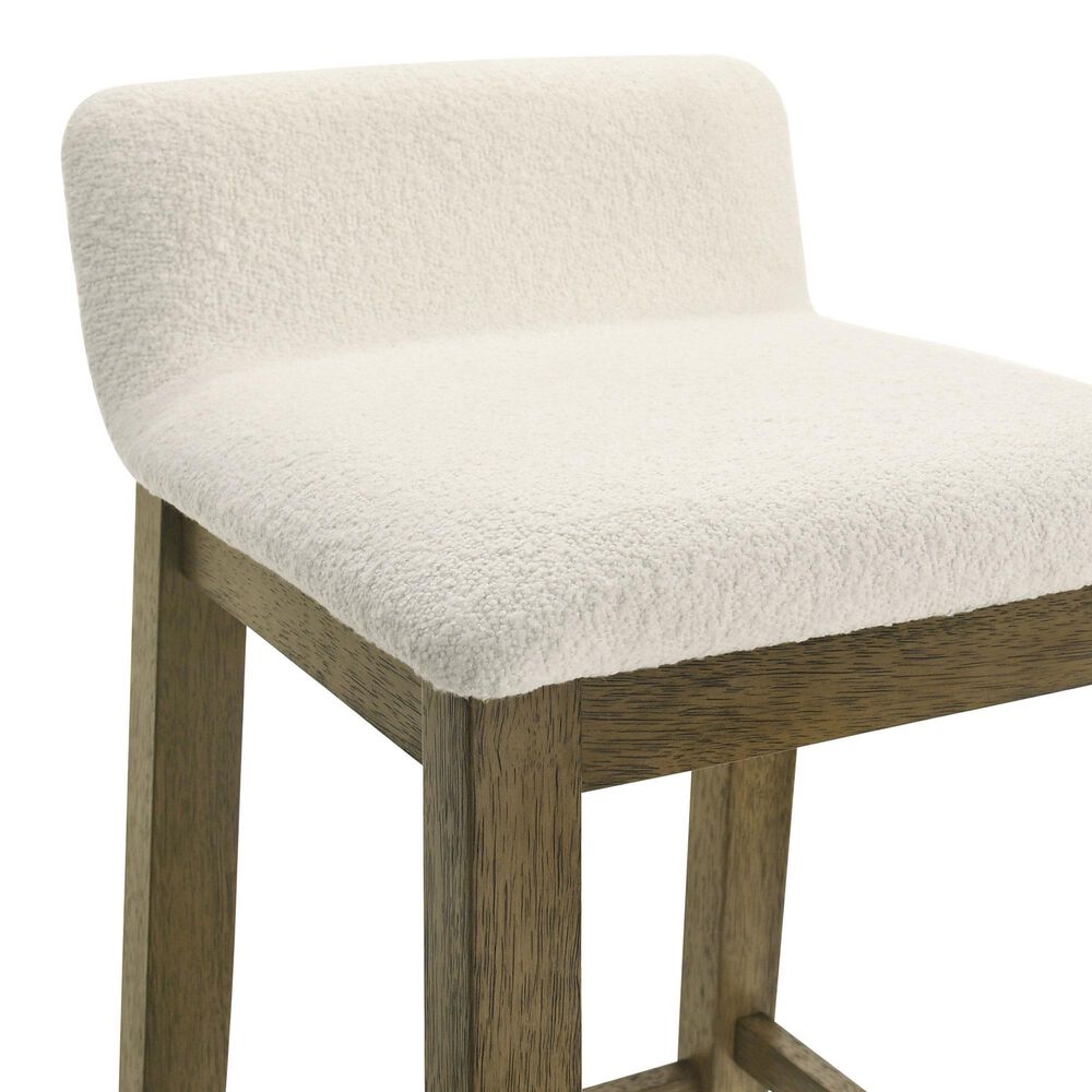 Armen Living Annikah Bar Height Stool in Putty Brown, , large