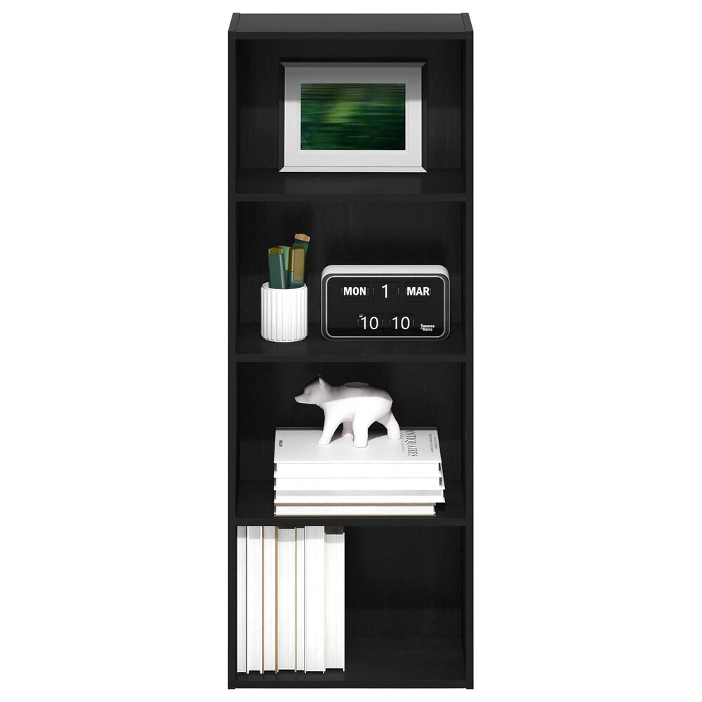 HOMLUX 4-Tier Open Shelf Bookcase in Blackwood, , large