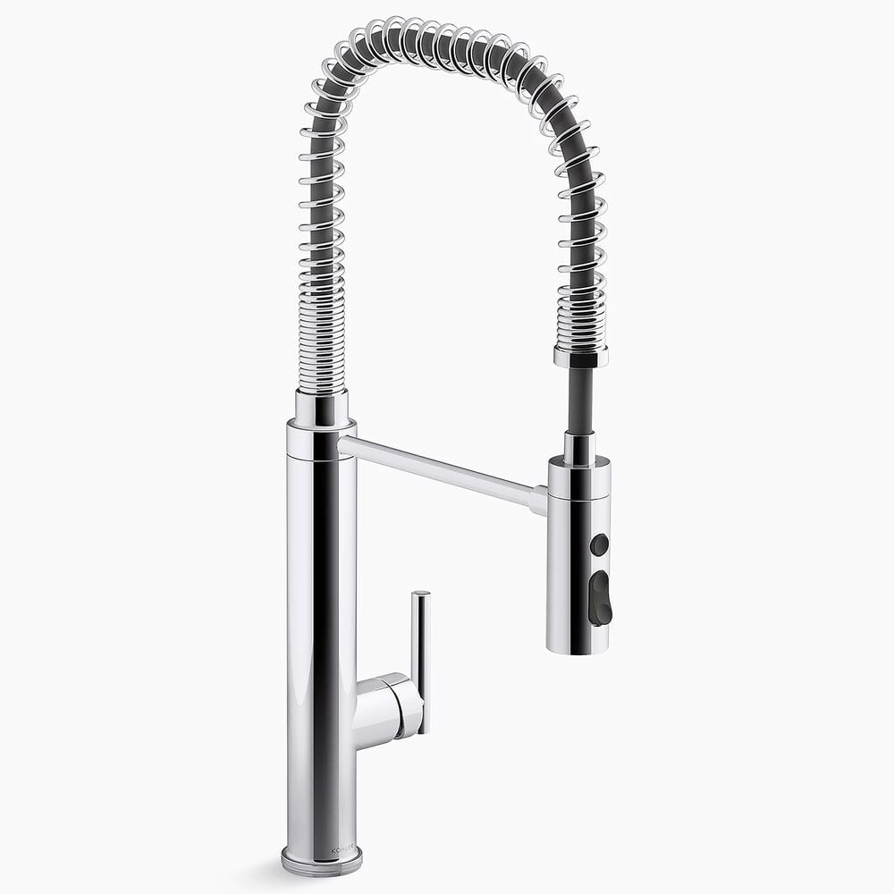 Kohler Purist Semi-Professional Pull-Out Kitchen Sink Faucet in Polished Chrome, , large