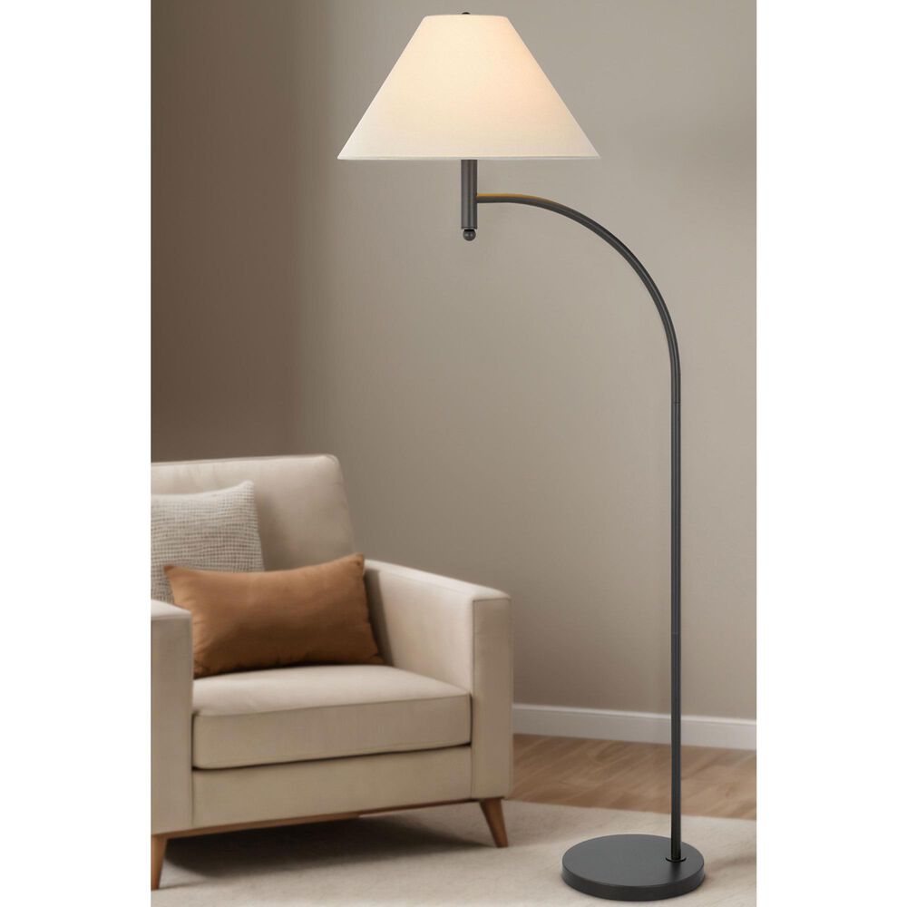 Cal Lighting Mosley Groton Floor Lamp in Charcoal Grey, , large