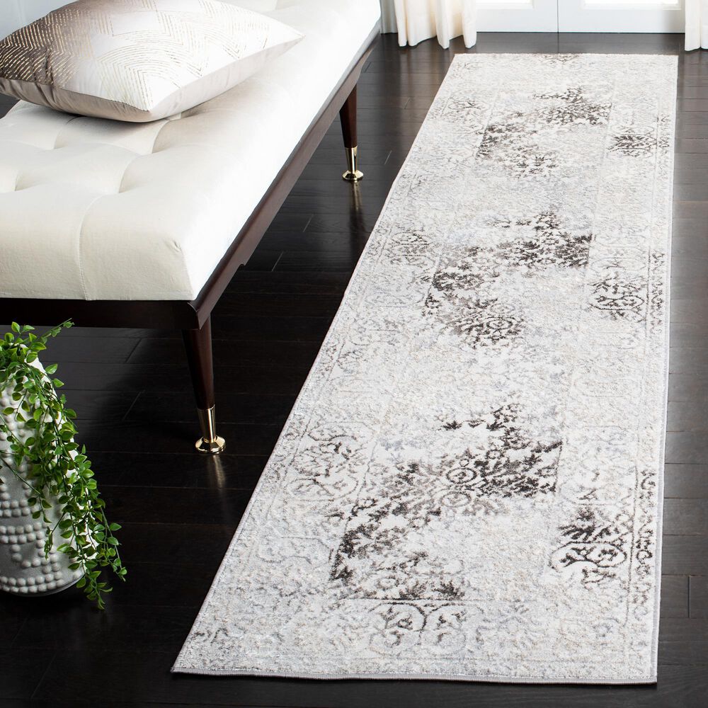 Safavieh Orchard 2&#39;2&quot; x 9&#39; Grey and Light Grey Runner, , large