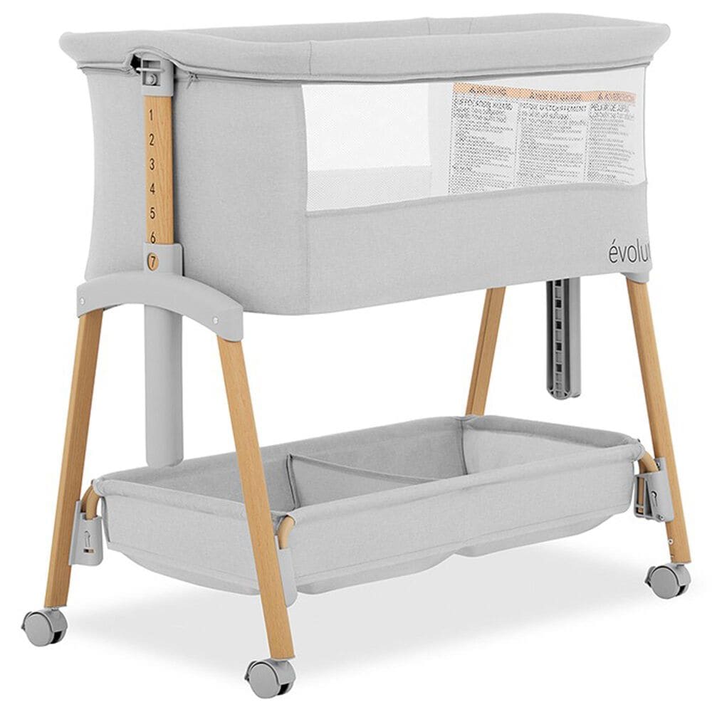 Evolur Lullaby Portable Bassinet in Light Grey, , large