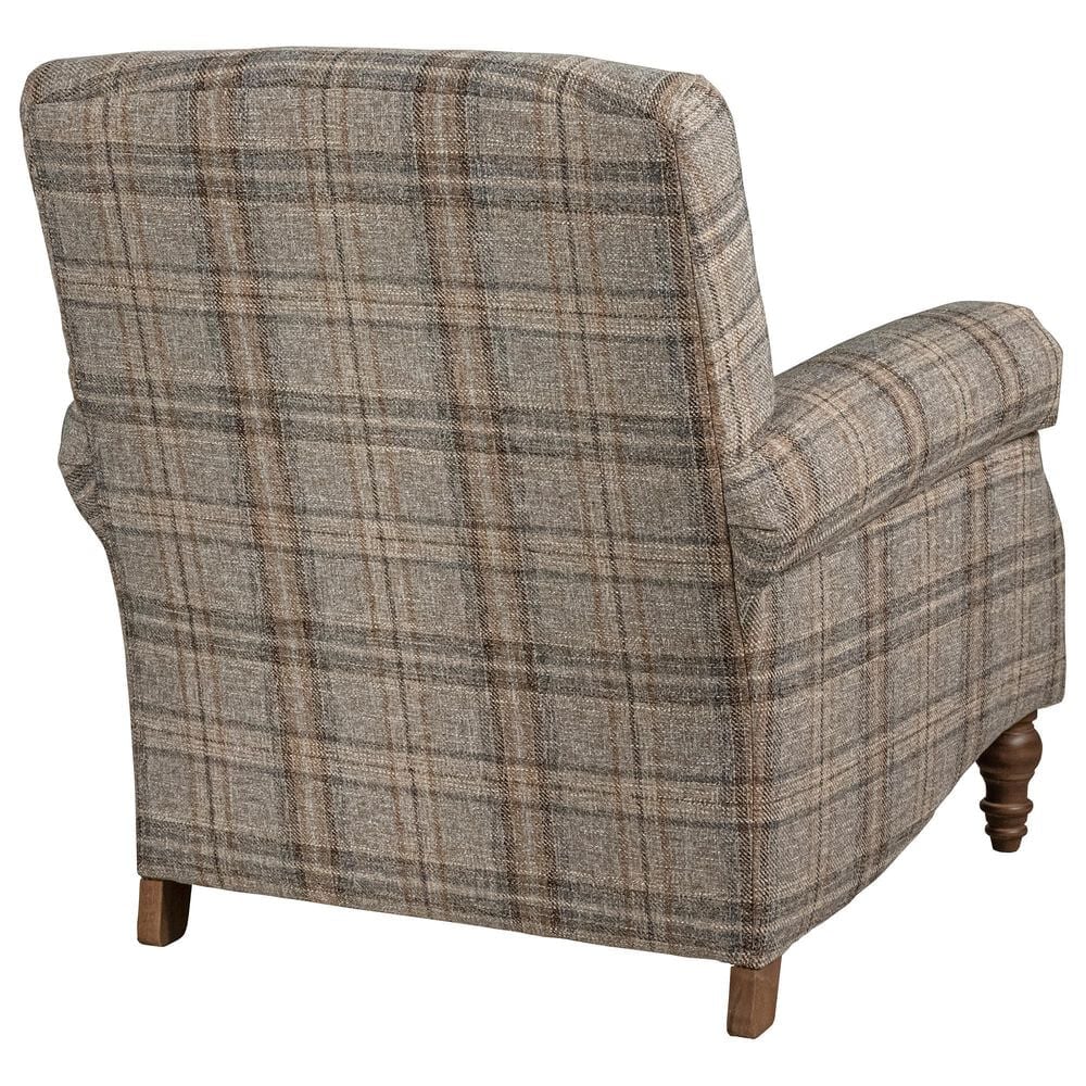 Smith Brothers Stationary Chair in Blue, , large