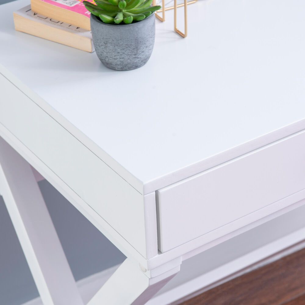 Linon Home Decor Peggy Writing Desk in White, , large