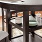 Ashley Langwest 5-Piece Counter Height Dining Set in Cherry Brown, , large