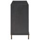 Nicolette Home Ryker Server in Grey, Black Glass, and Aged Brass, , large