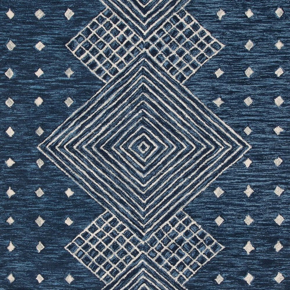 Safavieh Micro-Loop MLP171M 5&#39; x 8&#39; Blue and Ivory Area Rug, , large