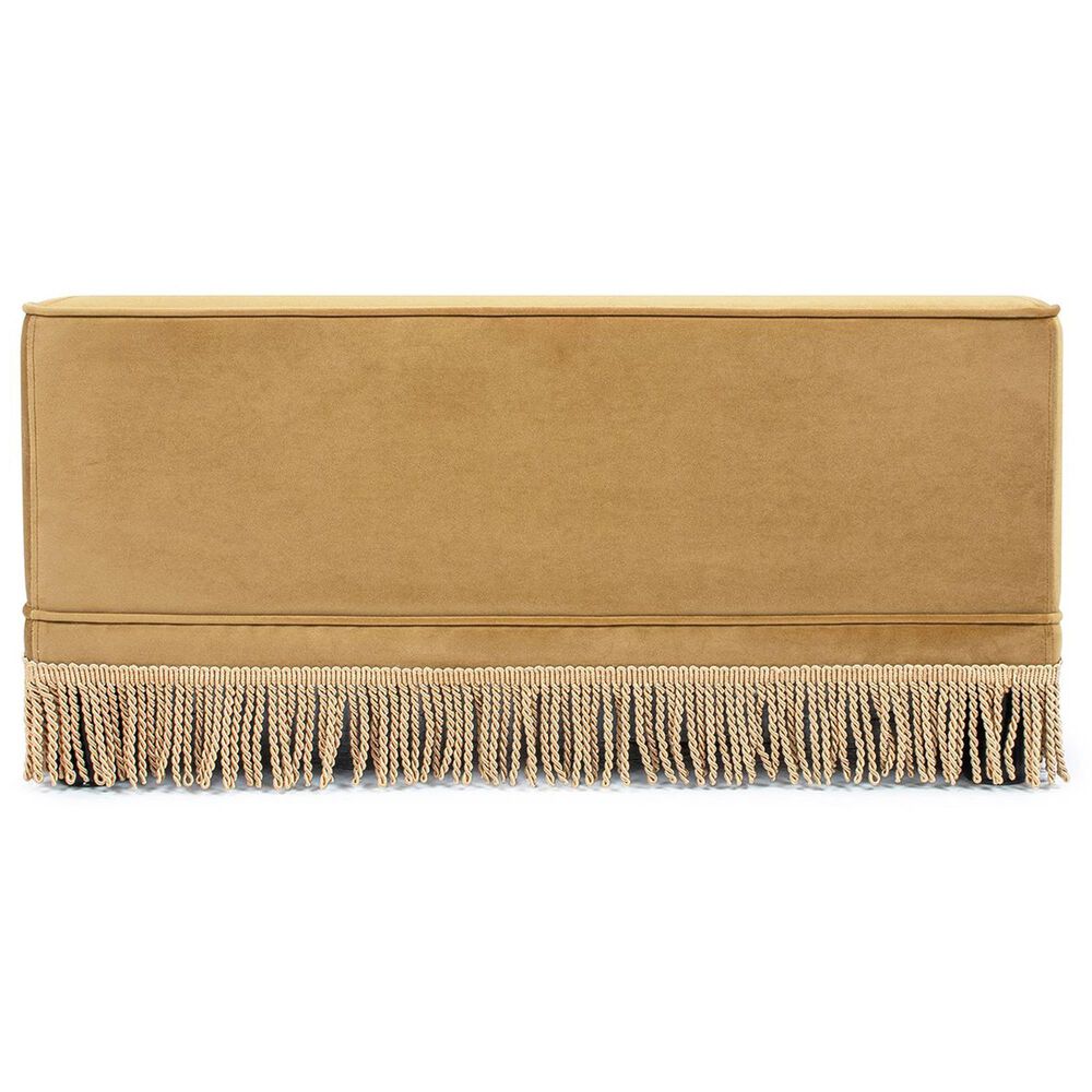 Jennifer Taylor Home Duchess 33" Medium Princess Pet Bed Sofa with Fringe Skirt in Gold Yellow, , large