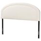 Baxton Studio Fiana Queen Upholstered Panel Headboard in Cream, , large