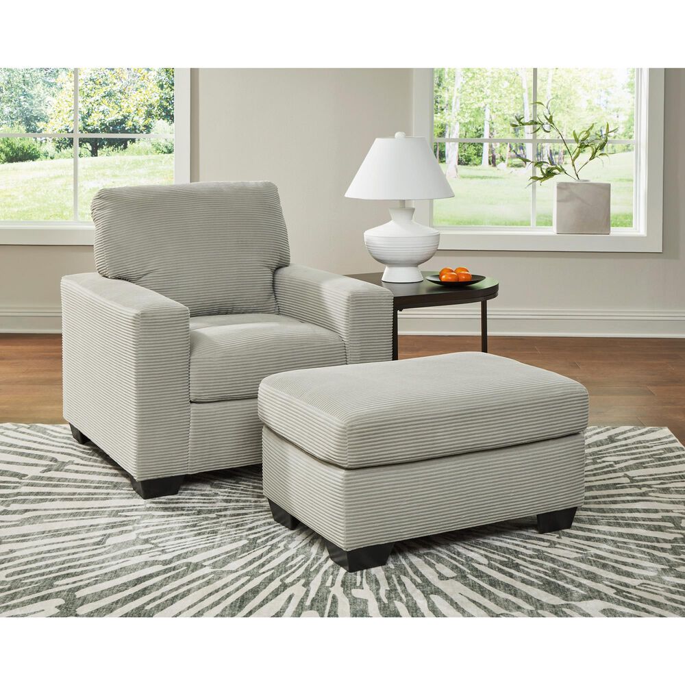 Ashley Greenbriar Ottoman in Smoke, , large