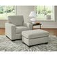 Ashley Greenbriar Ottoman in Smoke, , large