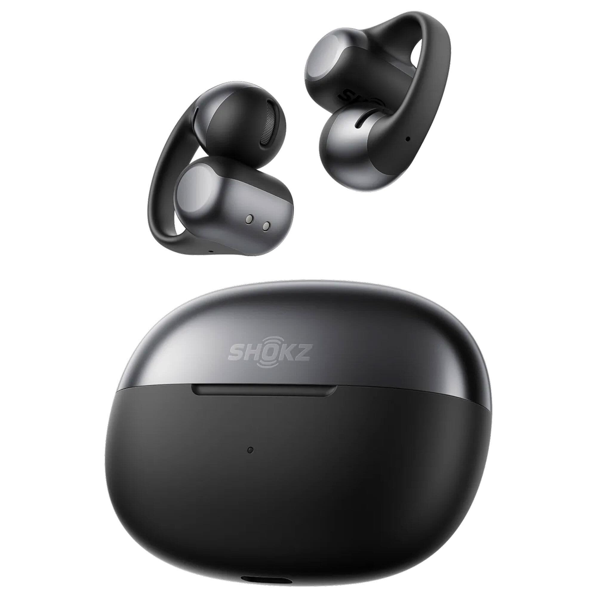 Shokz OpenDotsOneワイヤレスイヤホン ブラック Shokz OpenDots One Open-Ear Clip-On True Wireless Earbuds in Black
