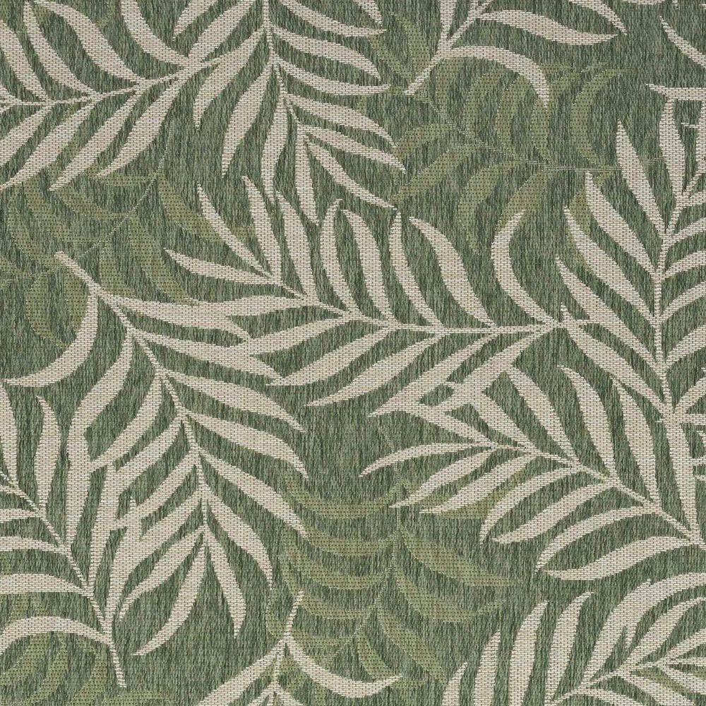 Nourison Garden Oasis GOA01 Green and Ivory 6&#39; x 9&#39; Indoor/Outdoor Area Rug, , large