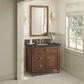 James Martin Vanities Lorelai 36" Single Vanity in Mid-Century Walnut with 3 cm Charcoal Soapstone Quartz Top, , large