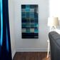 Maple and Jade 24" x 48" Abstract Wall Decor in Blue and Gold, , large