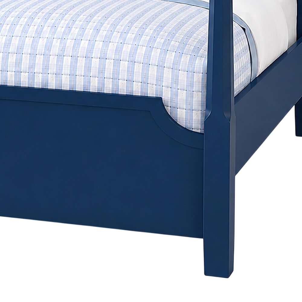 Viceray Collections Tide and Timber Twin Poster Bed in Luxe Blue Oak, , large