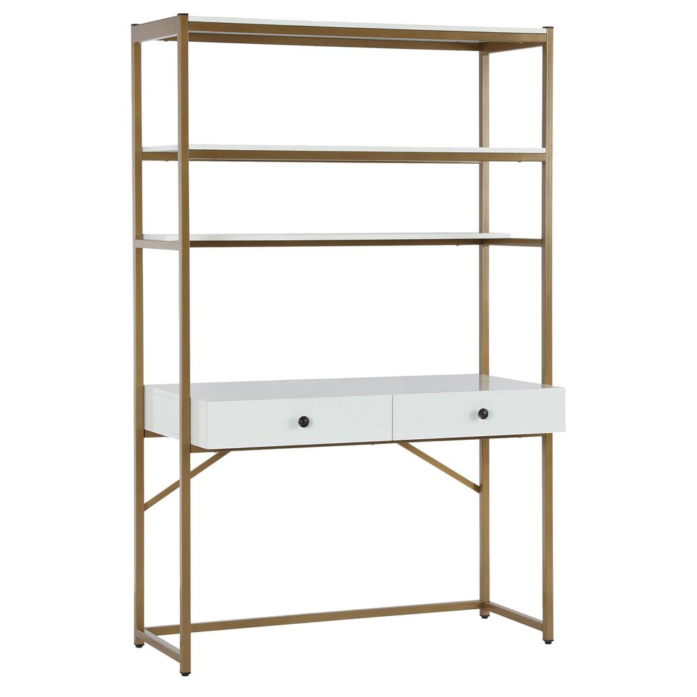 Dorel Asia Billie Desk Etagere in Gold, , large