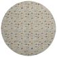 Dalyn Rug Company Soft Essentials Floral Pearl 8" Round Indoor/Outdoor Area Rug, , large
