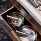 Joseph Joseph Space Steel 8" Frying Pan with Folding Handle in Stainless Steel, , large