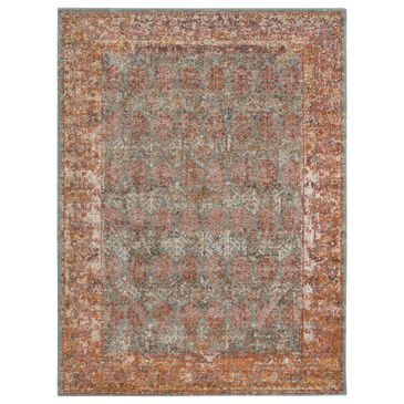 Amer Rugs Eternal 2"2" x 3" Sea Blue and Rust Area Rug, , large