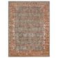 Amer Rugs Eternal 2"2" x 3" Sea Blue and Rust Area Rug, , large