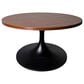 Leisuremod Verve 27" Coffee Table with MDF Top in Black and Brown, , large