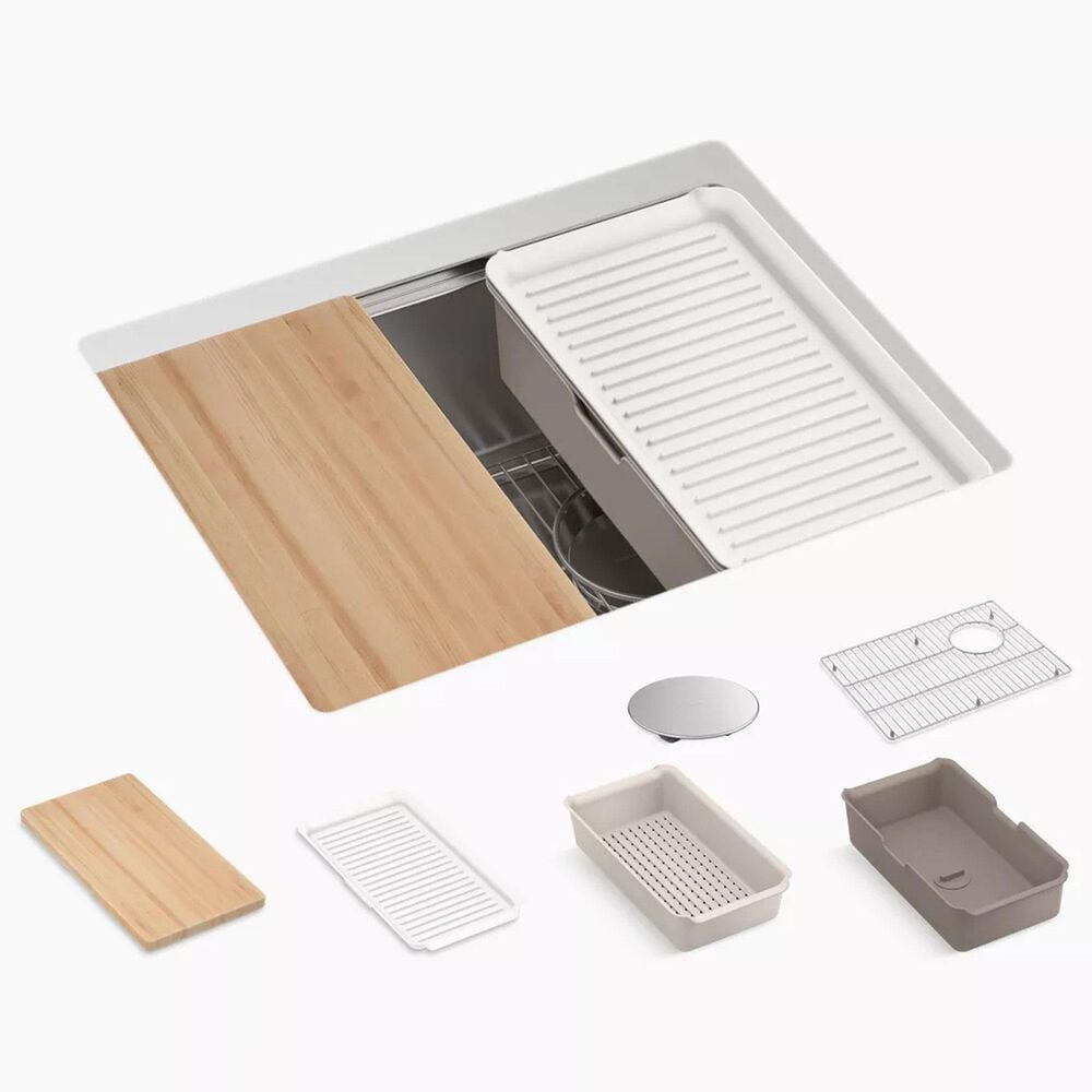 Kohler Strive 23" Undermount Single-Bowl Kitchen Sinks in Stainless Steel, , large