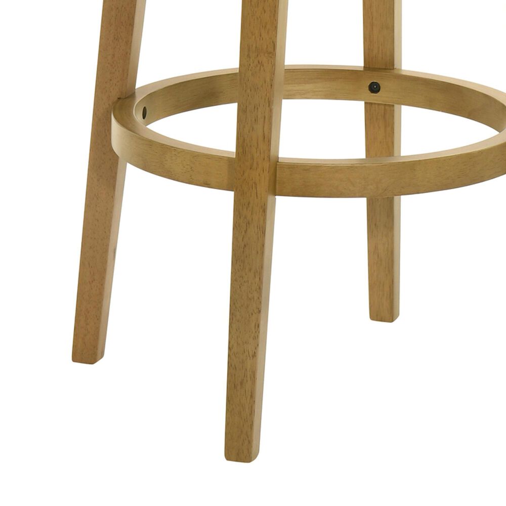 Armen Living Winsley Swivel Bar Height Stool in Amber Glow, , large
