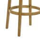 Armen Living Winsley Swivel Bar Height Stool in Amber Glow, , large