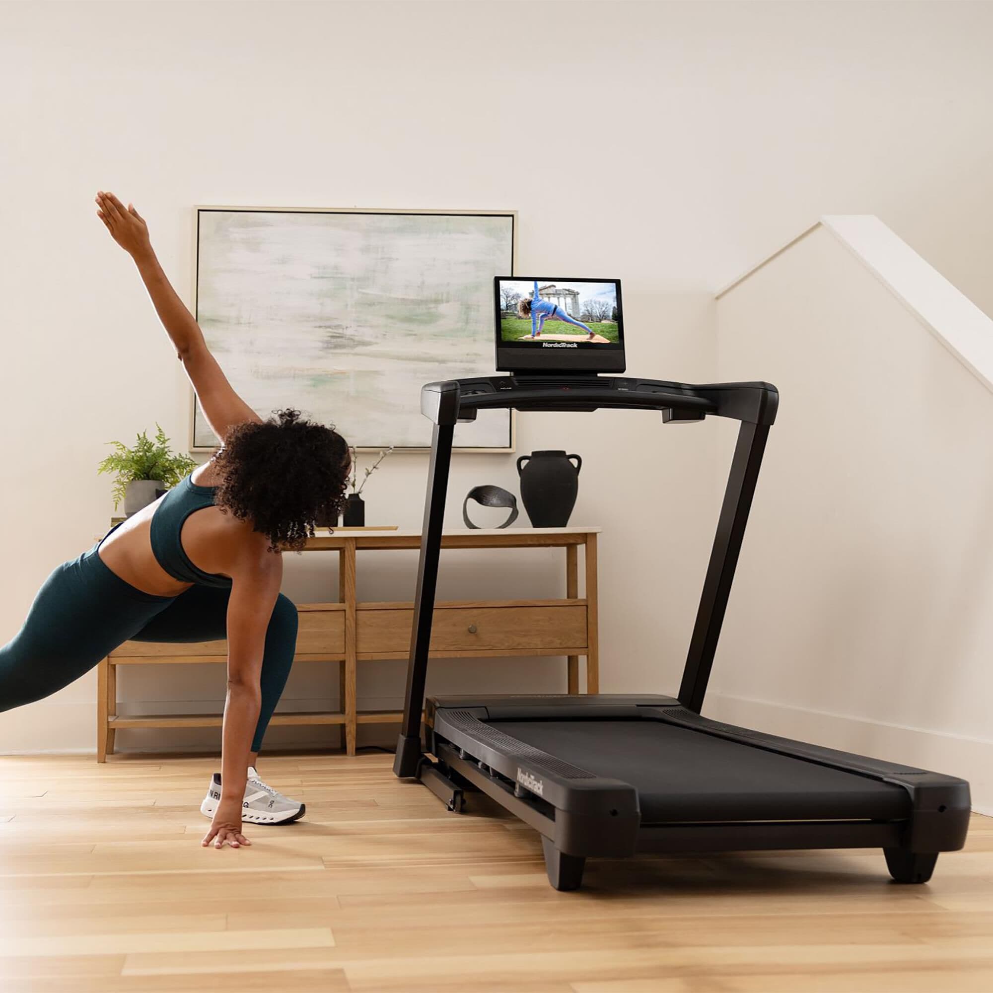 NordicTrack T Series 16 Folding Treadmill in Black