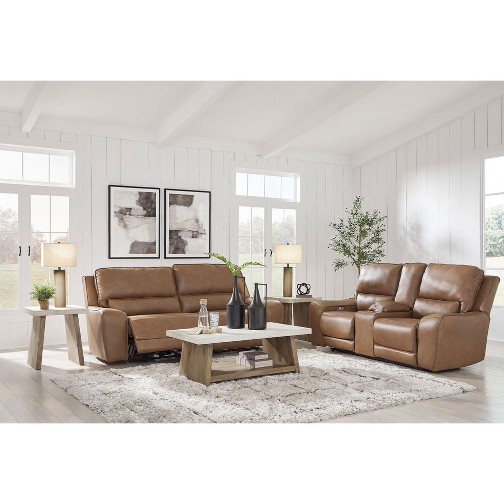 Ashley DeepWakes Power Reclining Sofa in Caramel, , large