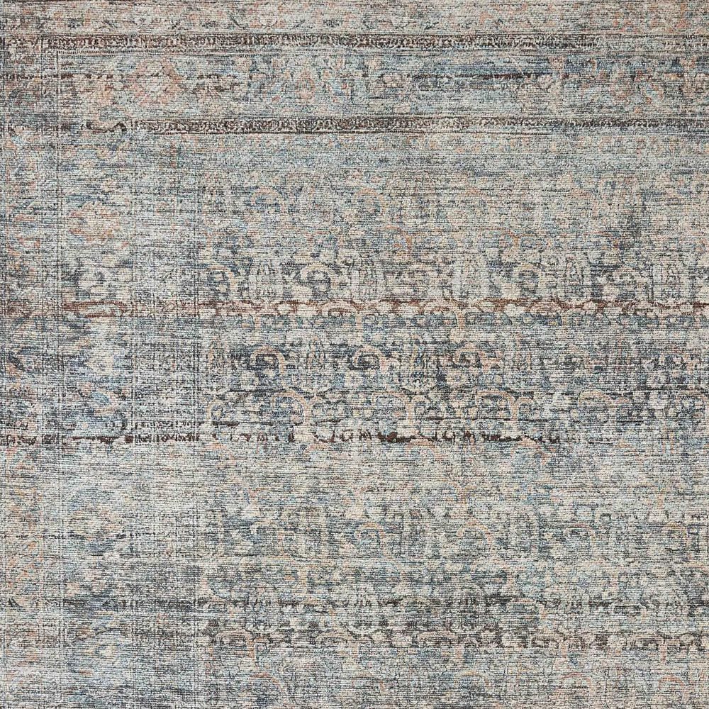 Amber Lewis x Loloi Billie 3'6 x 5'6 Denim and Blush Area Rug