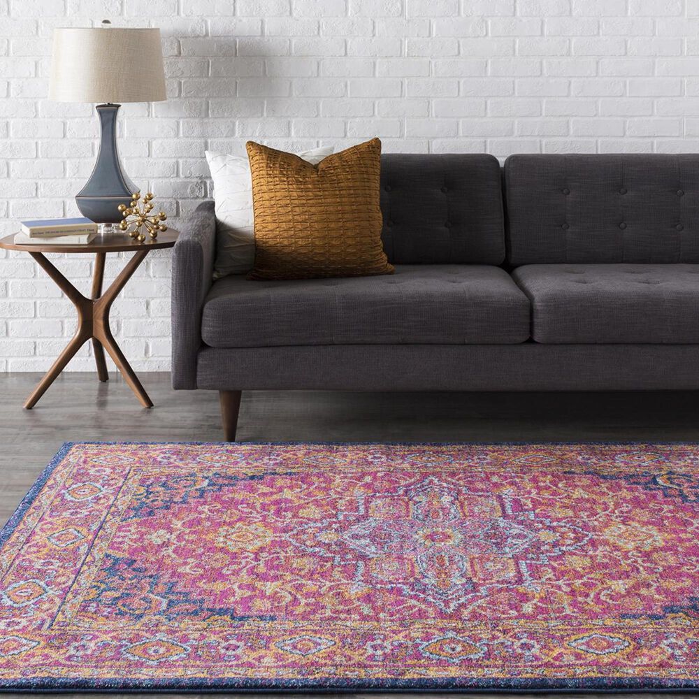 Surya Harput HAP-1009 3&#39;10&quot; x 5&#39;7&quot; Garnet, Blue and Saffron Area Rug, , large