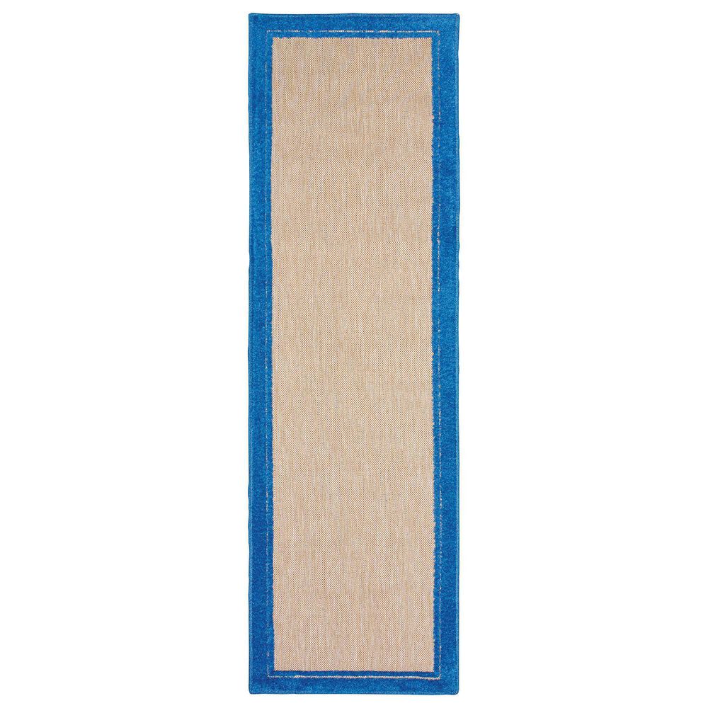 Oriental Weavers Cayman 5594B 2&#39;3&quot; x 7&#39;6&quot; Sand/Blue Runner, , large