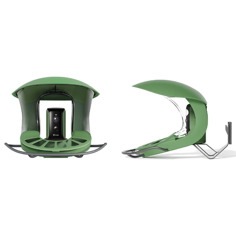 Birdfy Bird Feeder 2 with Smart Camera and Solar Panel in Green, , large