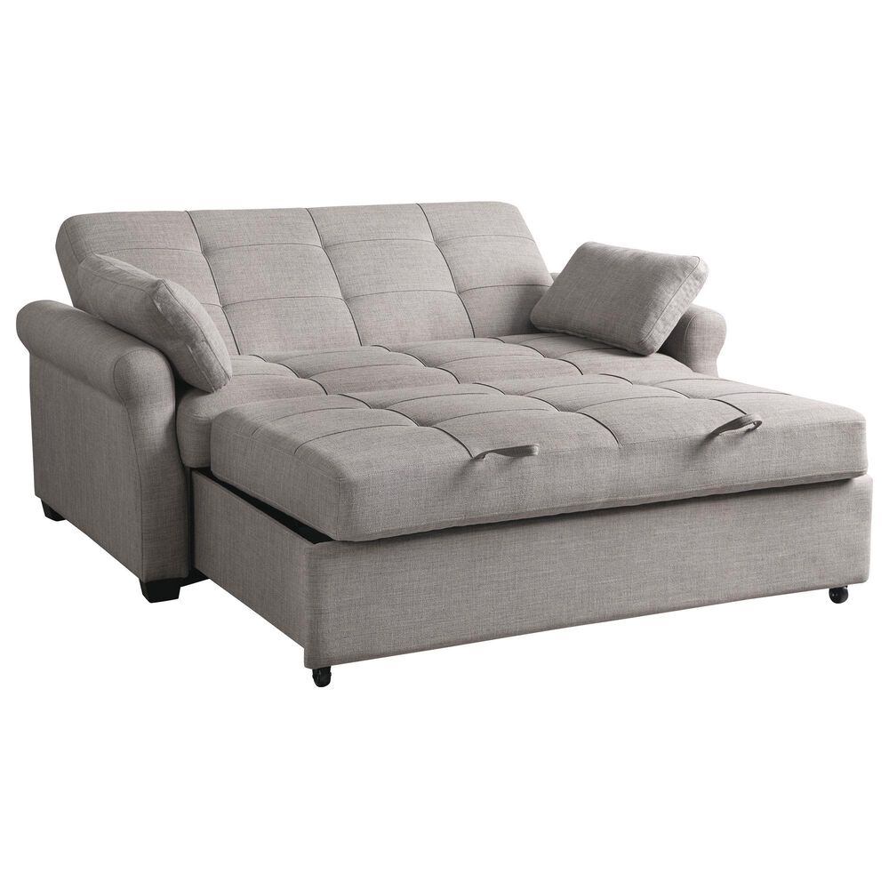 Lifestyle Solutions Hampton Queen Convertible Sofa in Steel, , large