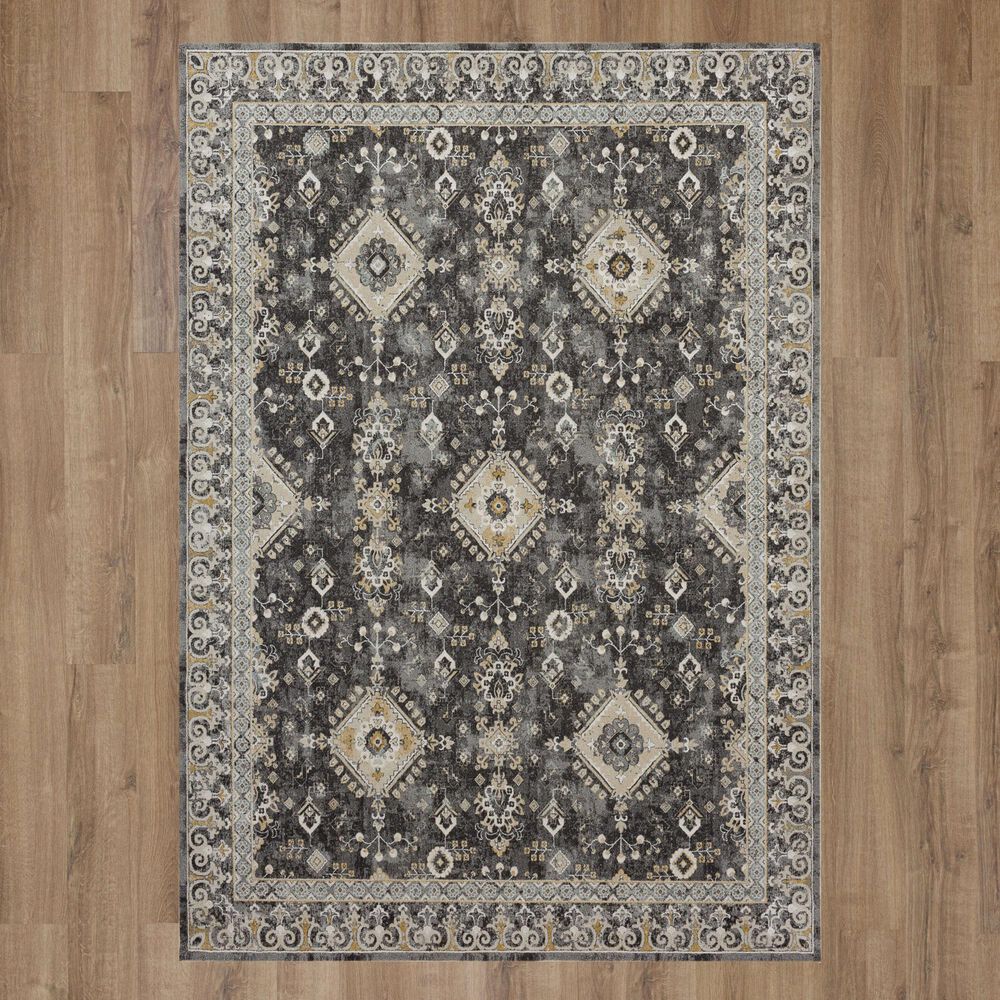 Karastan Windemere 5&#39; x 7&#39;6&quot; Anthracite Area Rug, , large