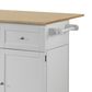 Pacific Landing Kitchen Cart in Natural/White, , large