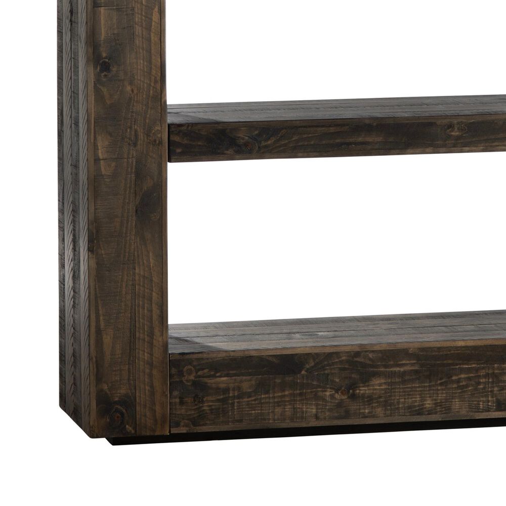 Crestview Collection Aspen 4-Shelf Etagere Bookcase in Stained Brown, , large